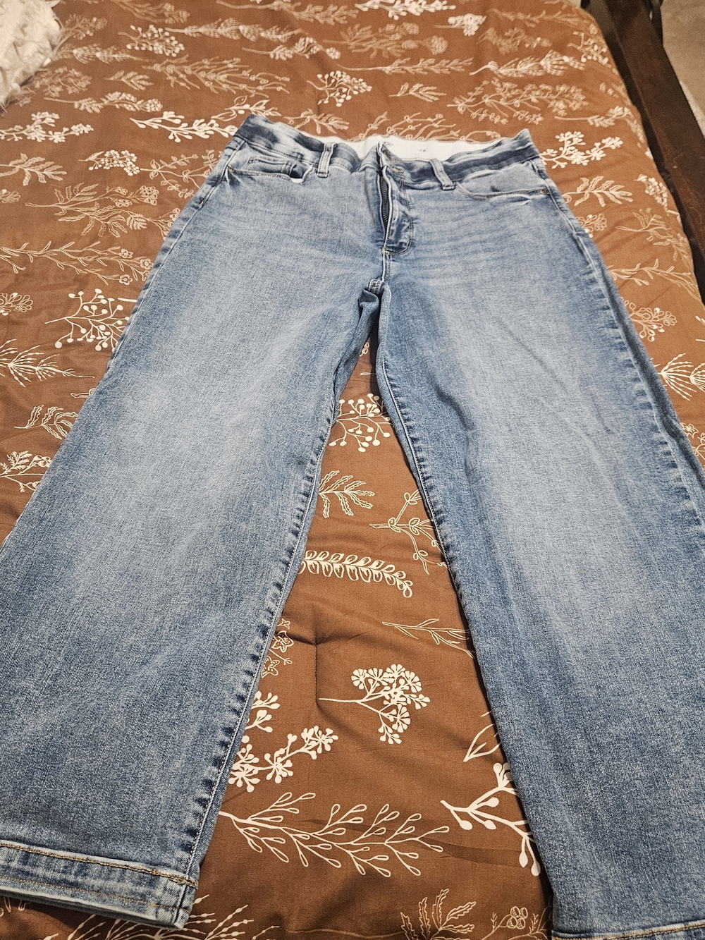 St. John's Bay Light Blue Straight Leg Jeans